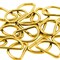 4 Pieces 1.25" Gold Metal D Rings for Purse Strap Bag Belt Keychain Making
